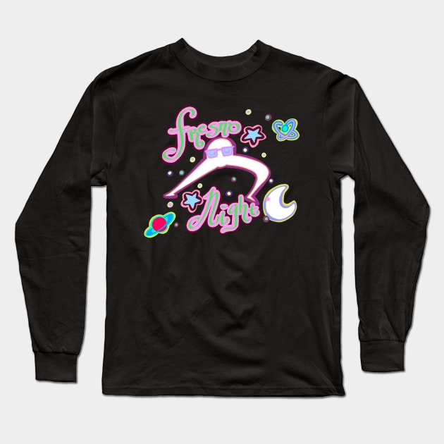 Fresno Night Long Sleeve T-Shirt by kaiwhitetiger